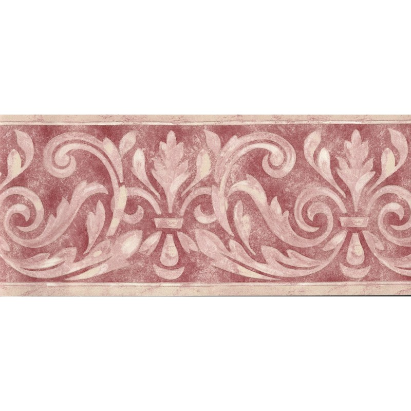 Free download Home Birchwood Traditional Scroll Red Border by Brewster