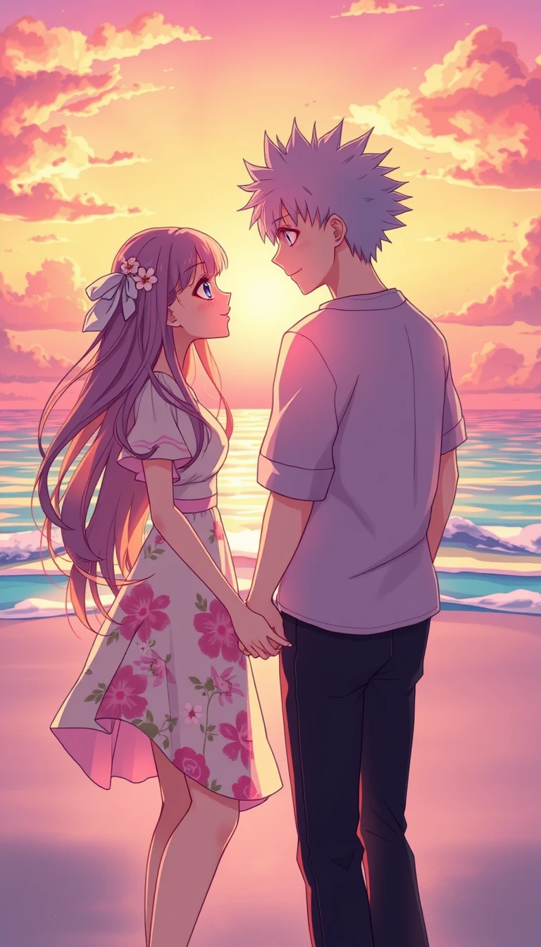 Anime Couple Mobile Wallpaper