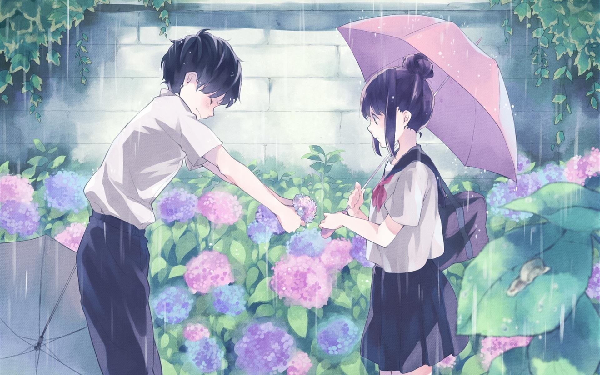 Romantic Anime Wallpaper Image