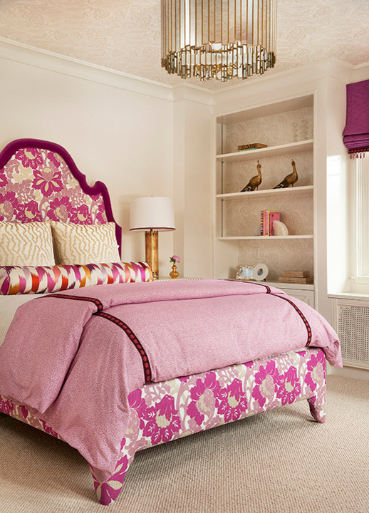 Pink And Purple Wallpaper For A Bedroom Grayson Chandelier
