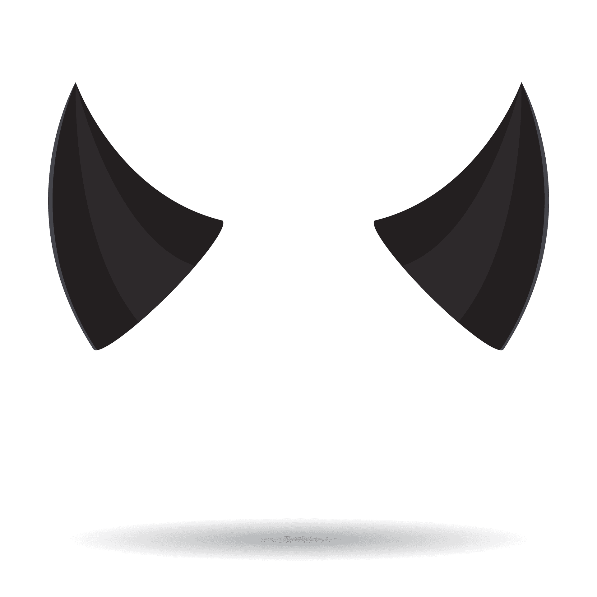 Black Devil Horns Graphic Wallpaper