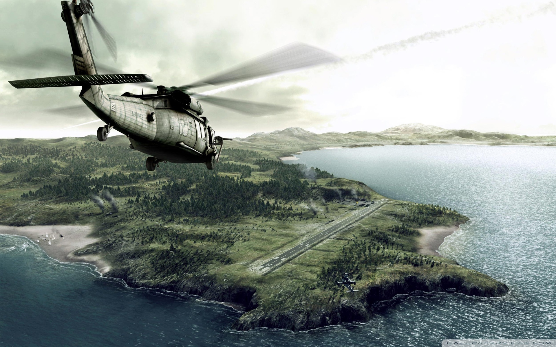 Helicopter Wallpaper Wide