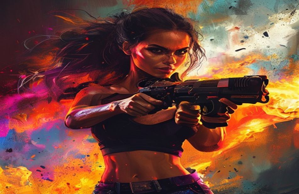 Girls With Guns Wallpaper