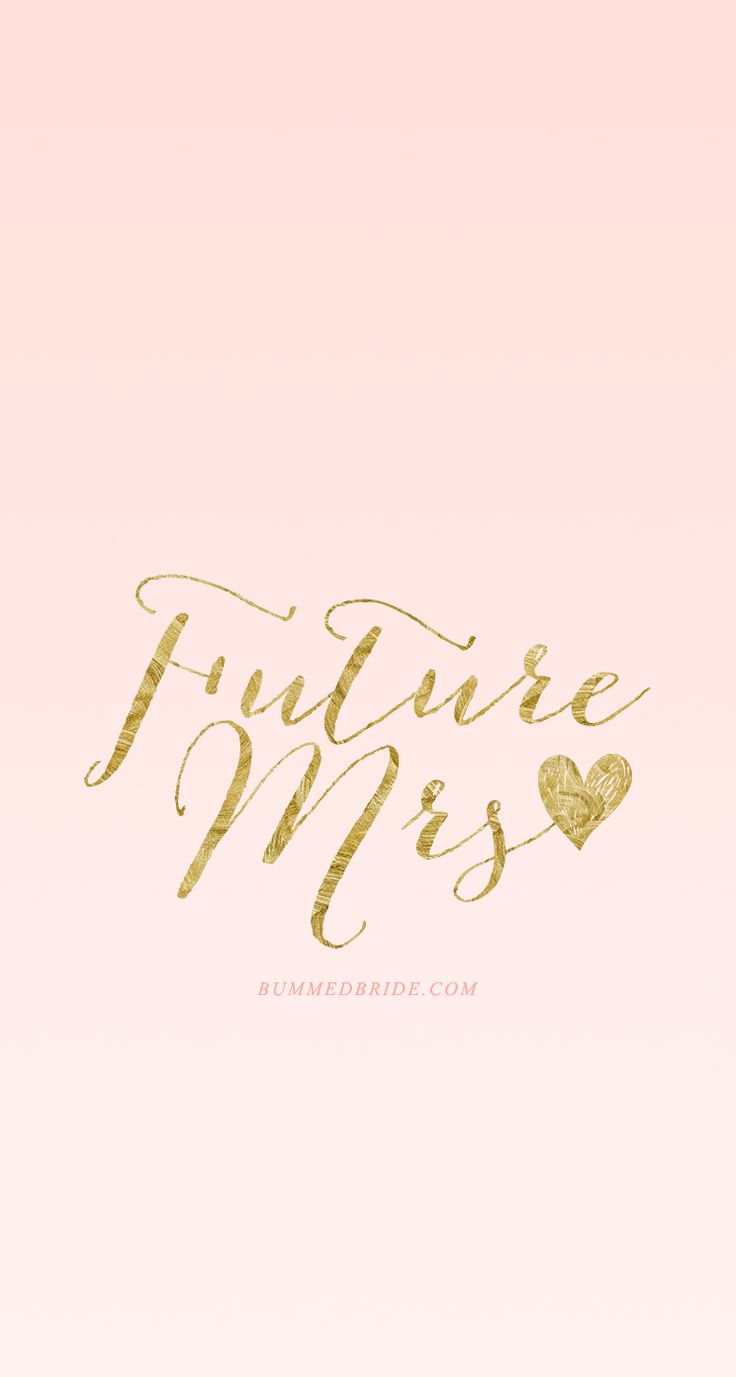 Gold Future Mrs iPhone Wallpaper