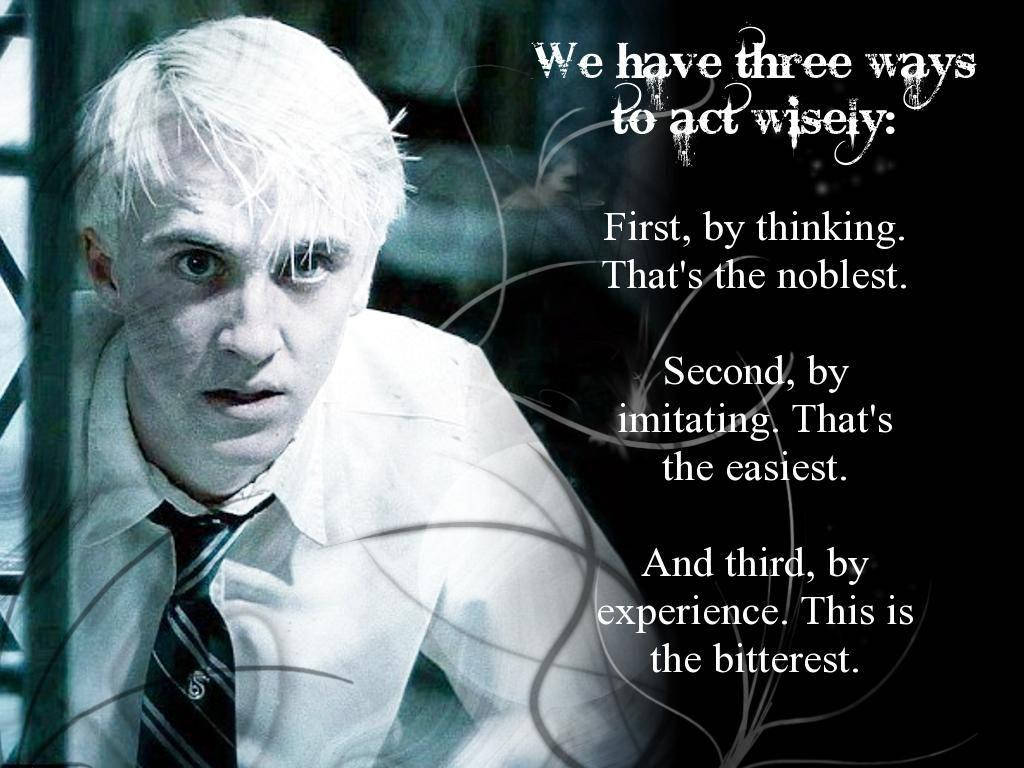 Reflecting Draco Malfoy Aesthetic Pviq0g0bv4mi78zh Wallpaper