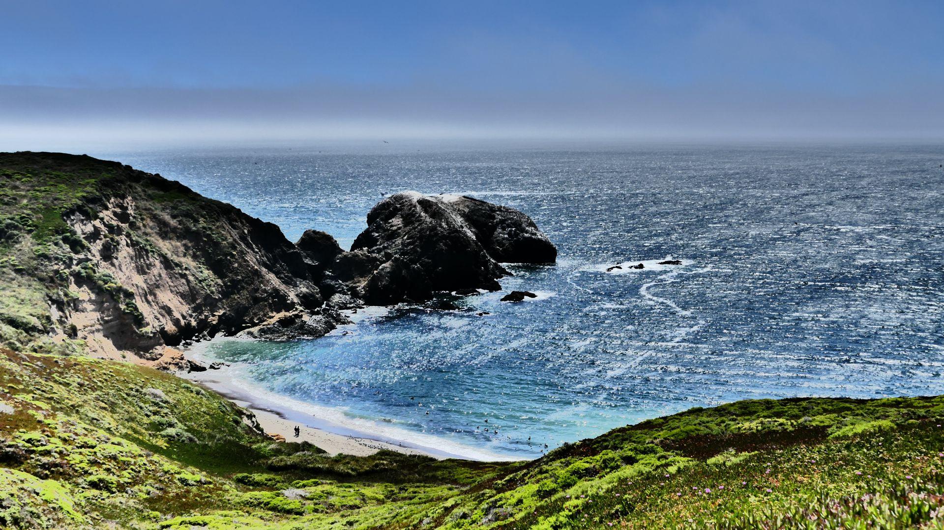 Desktop Wallpaper California Coast Sea Skyline Beach Hd Image