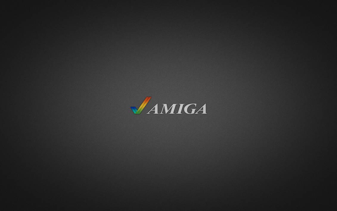 Amiga Logo Gray Background By Pixeloza