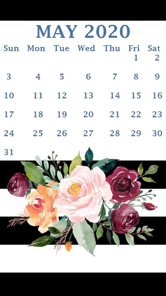 iPhone May Calendar Wallpaper Blank