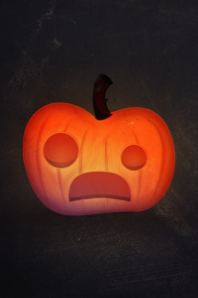 Scaredy Pumpkin Wallpaper Halloween Cell Phone