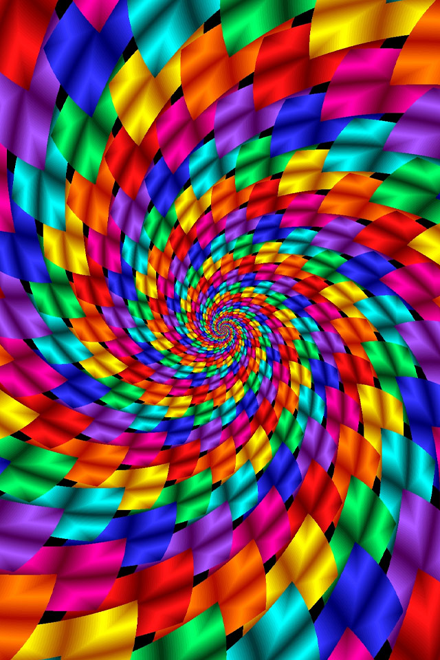 Multicolor Psychedelic iPhone Wallpaper