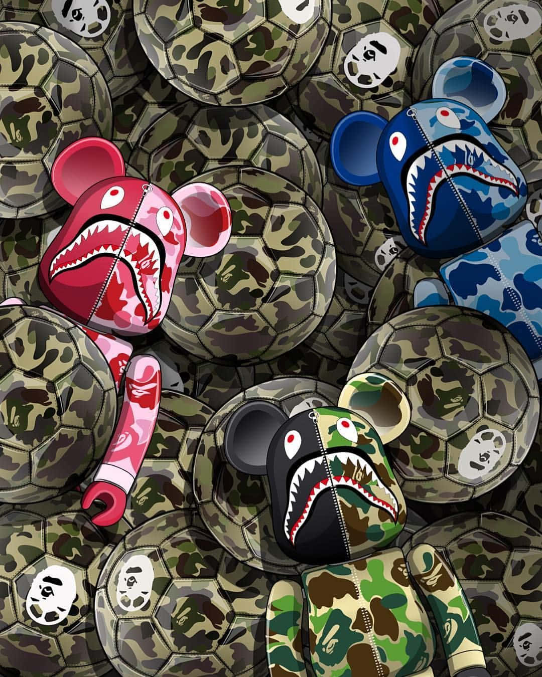Kaws Bape iPhone Wallpaper
