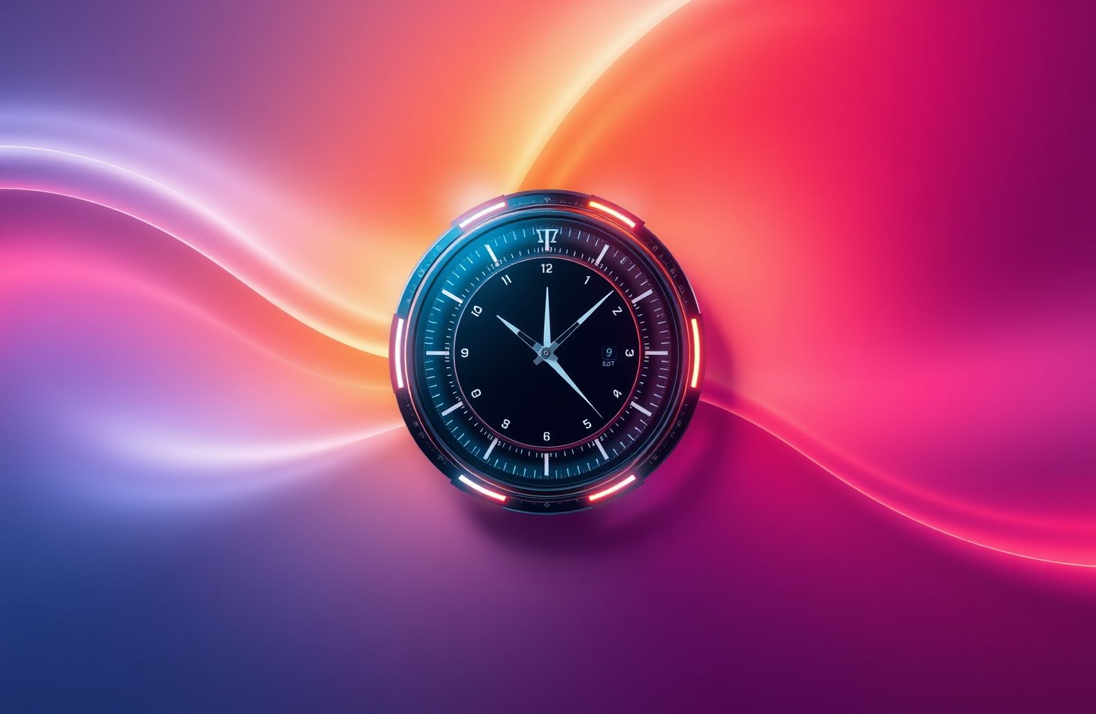 Digital Clock Wallpaper