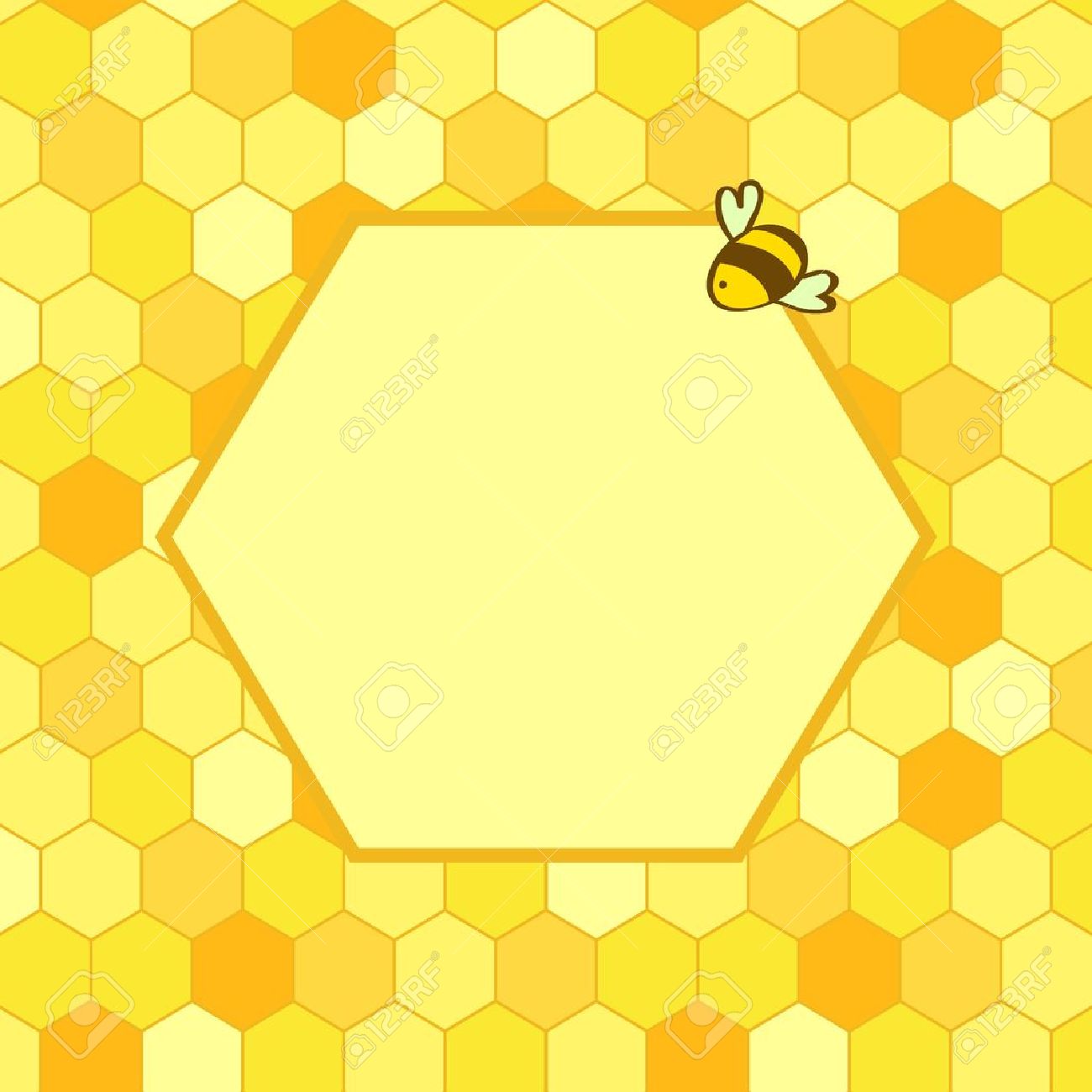 Free download Honeycomb Background With A Hex Frame For Your Text And A ...