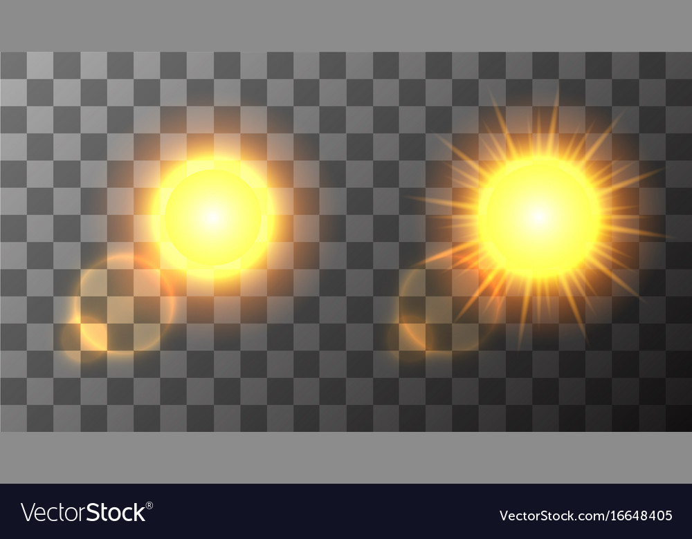 Modern Sun Set Background Sunshine Design Vector Image