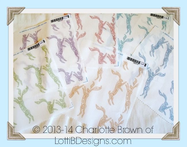 Boxing Hares Design For Fabric And Wallpaper By Designer Lotti Brown