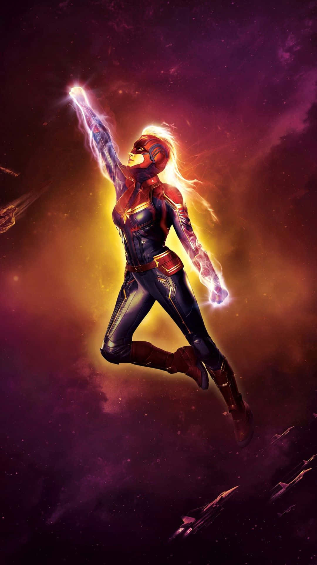 Captain Marvel iPhone Wallpaper