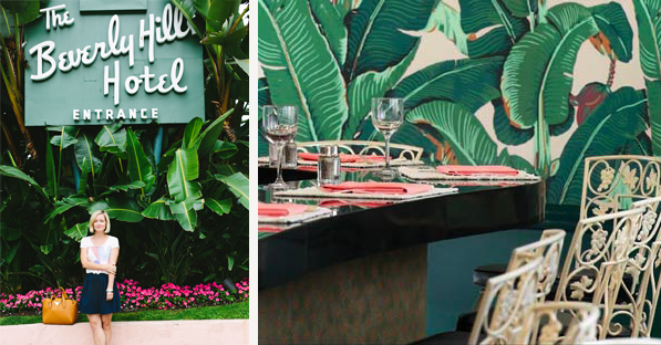 Inspired by the Beverly Hills Hotel Palm Leaf Wallpaper Style Scout