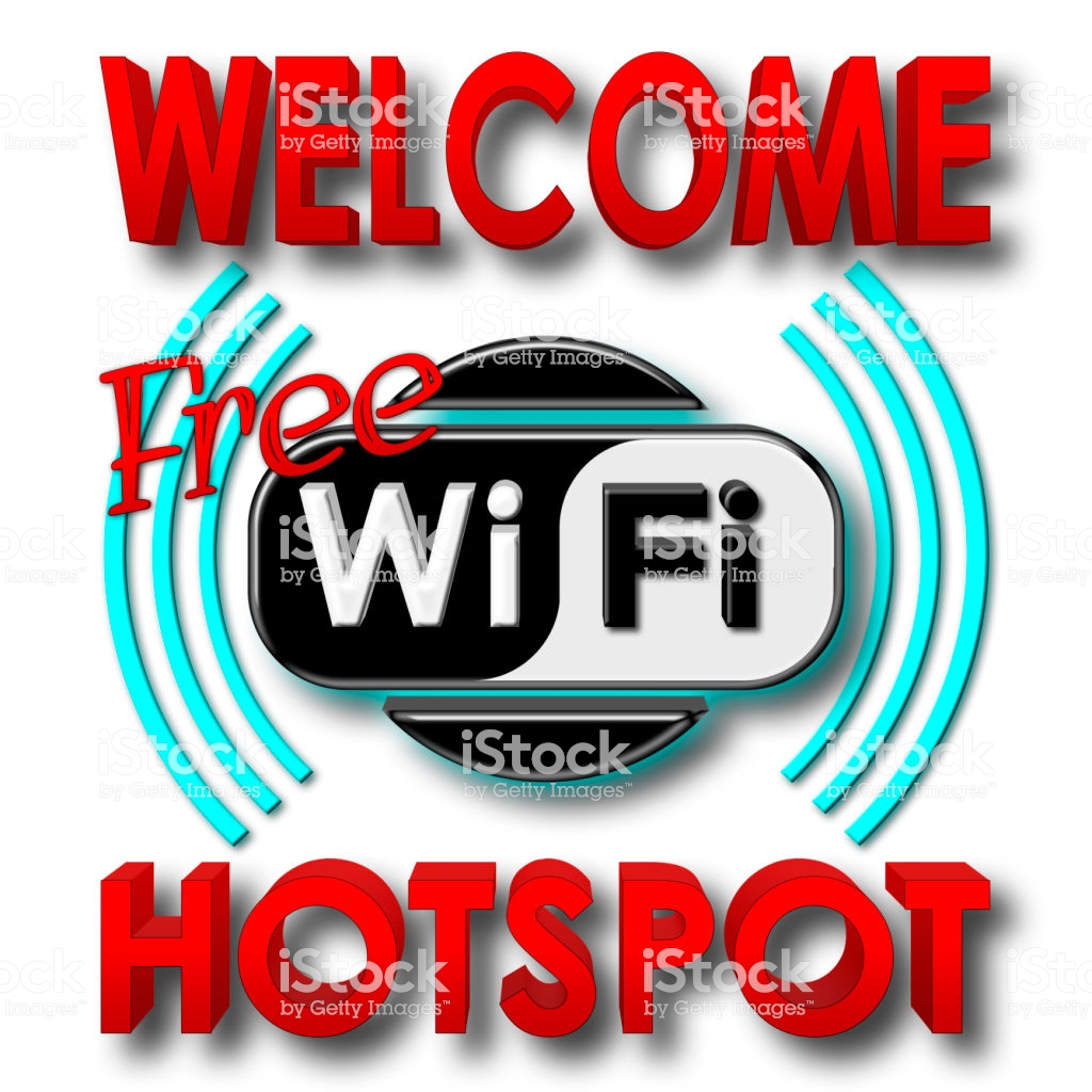 Stock Illustration Wele Wifi Hotspot 3d