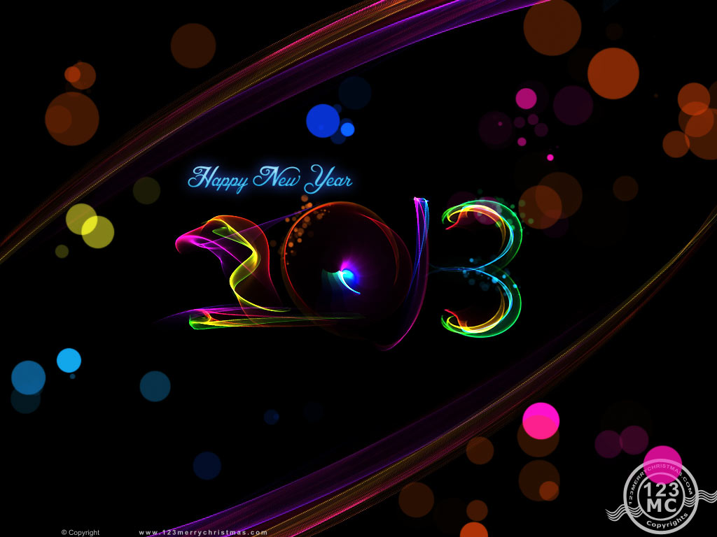 Happy New Year Wallpaper Desktop Background Ecard