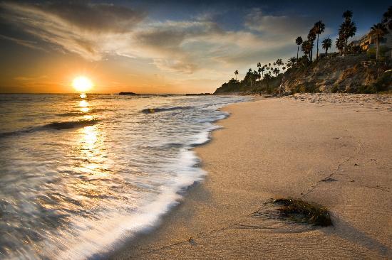 Wallpaper Laguna Beach Ca Sunset Over