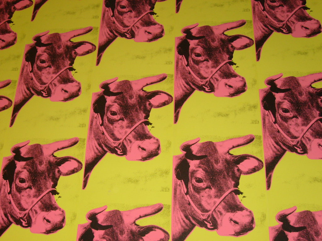 Andy Warhol Cow Wallpaper Furnishing Print Pictify Your