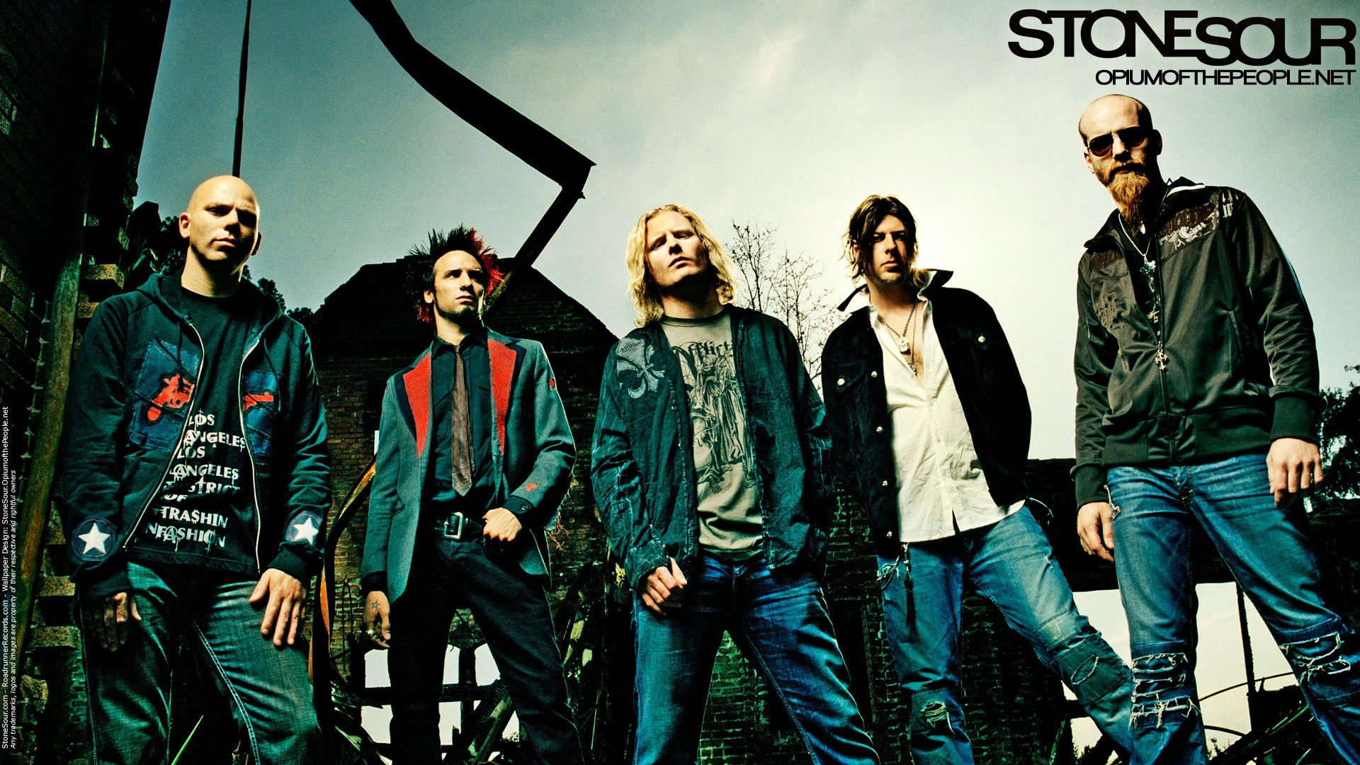Wallpaper Stone Sour Band Members Outdoors