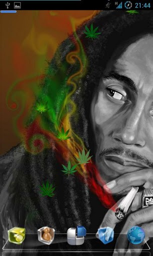 View bigger   Bob Marley Live Wallpaper for Android screenshot