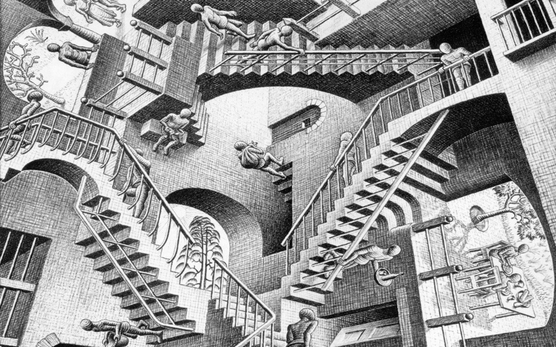 M C Escher Wallpaper