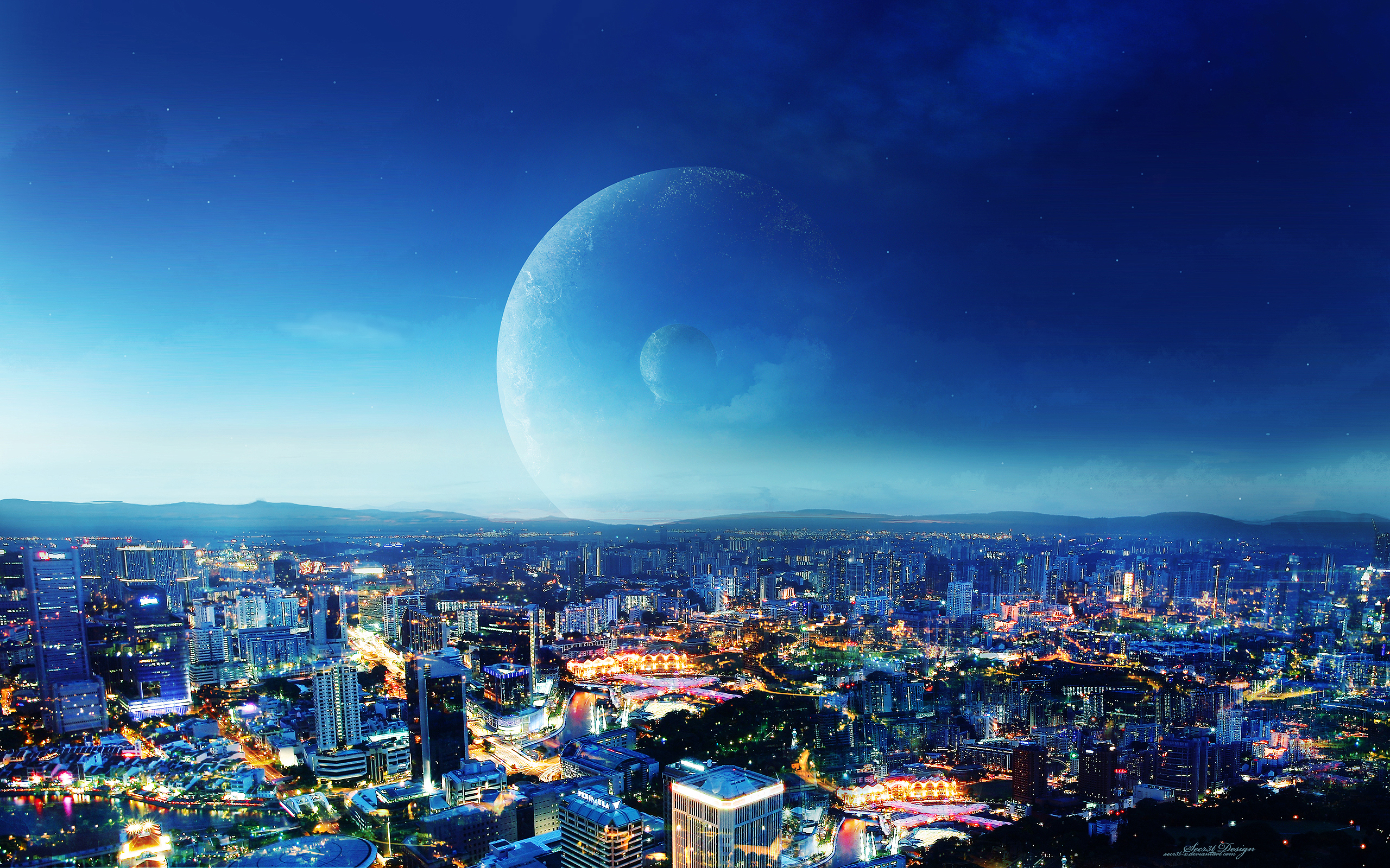 CIty Night Fantasy Wallpapers HD Wallpapers 2560x1600