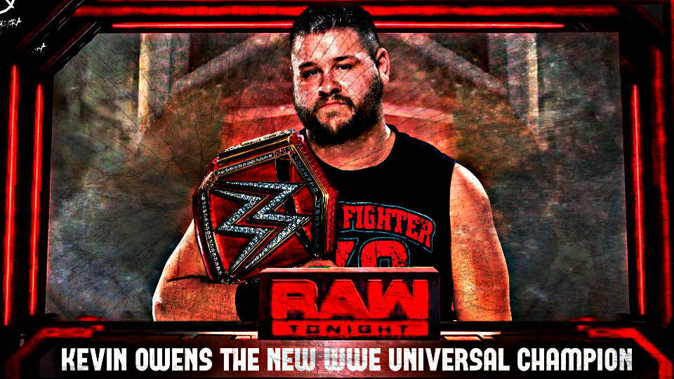 Kevin Owens Wwe Universal Champion Wallpaper By