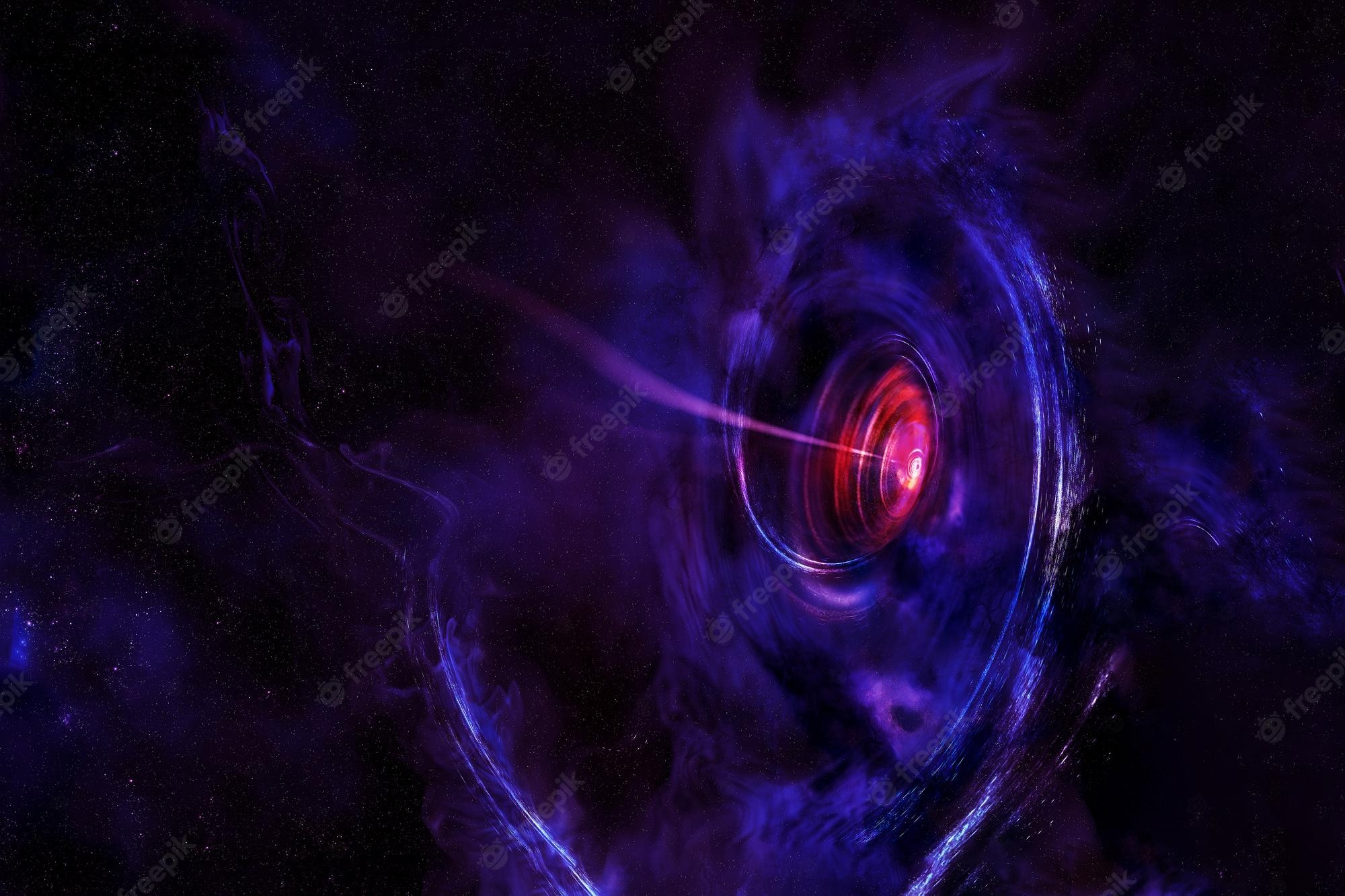 Premium Photo Black hole in deep space elements of this image