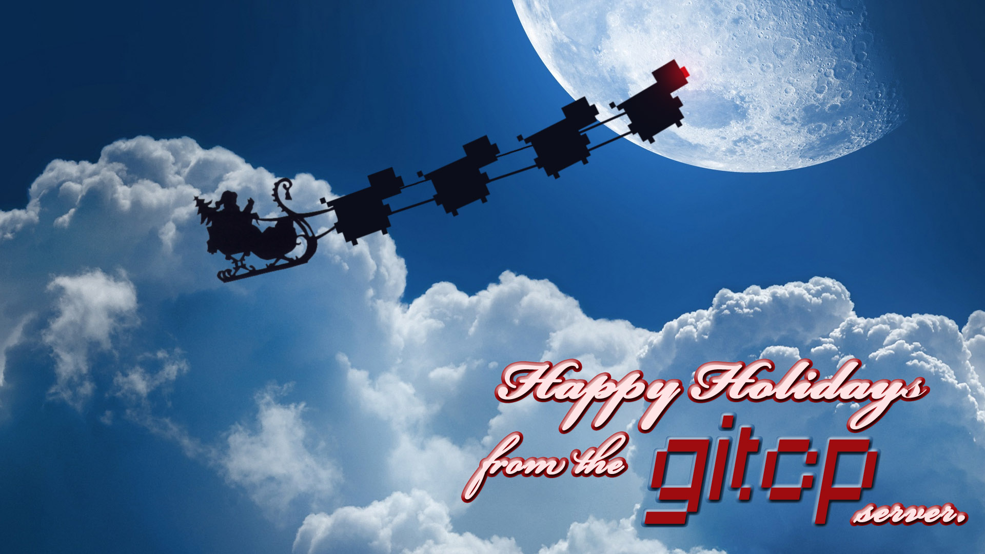 Santa S Real Sleigh Gitcp Minecraft Server Christmas Wallpaper