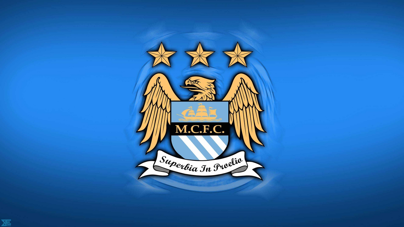 11 Best Manchester City Logo Wallpapers Download Wallpaper 1366x768