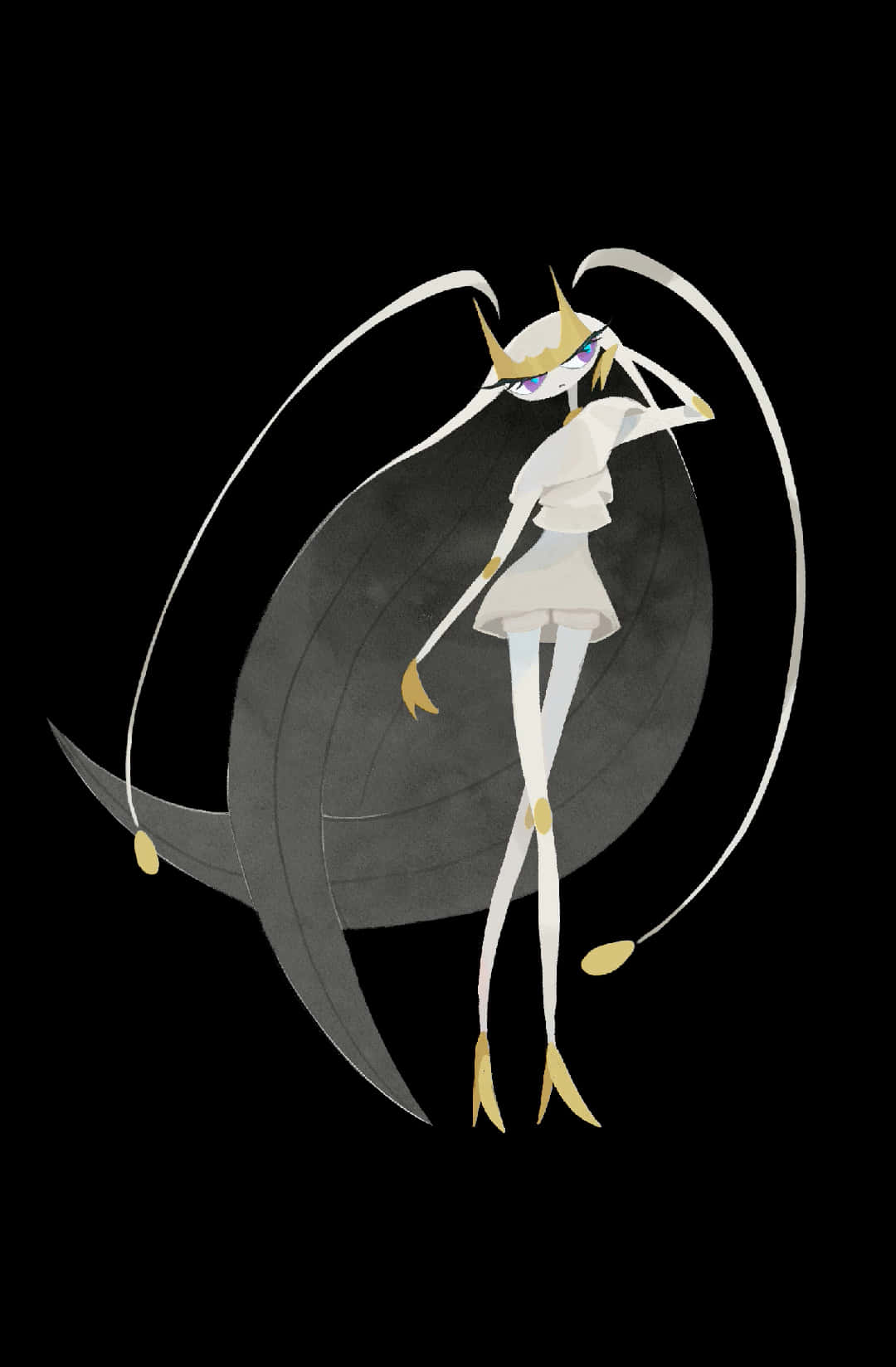 Pheromosa Pokemon On Black Wallpaper