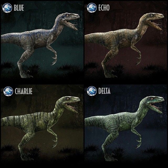 Jurassic World Raptor Differences by WinterStormWolf96