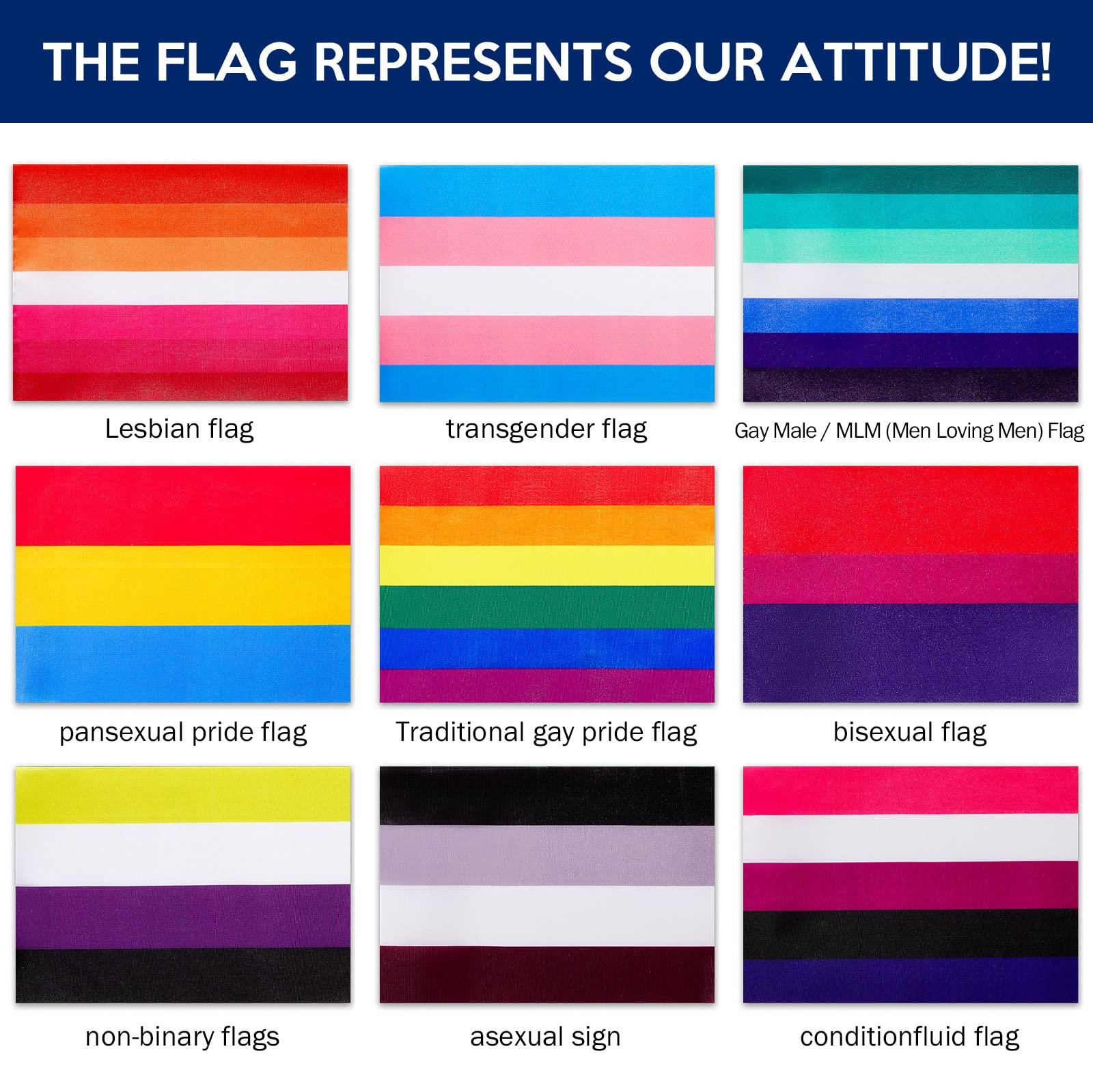Amazon Pieces Rainbow Pride Flag Bisexual Mini Gay Stick