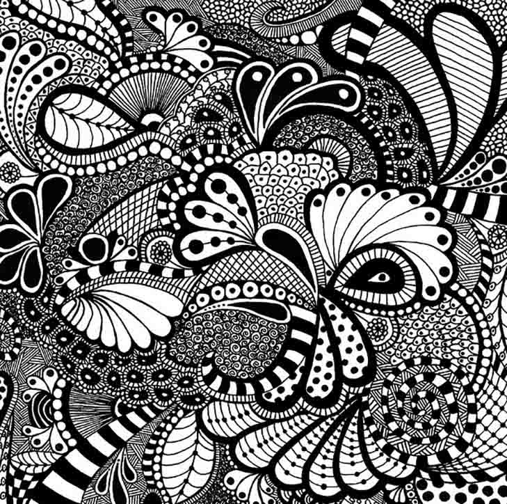 Zentangle Square Quilt Pattern
