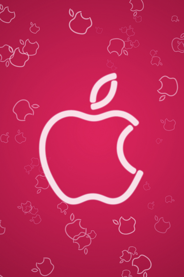 Pink Apple iPhone Wallpaper HD 640x960
