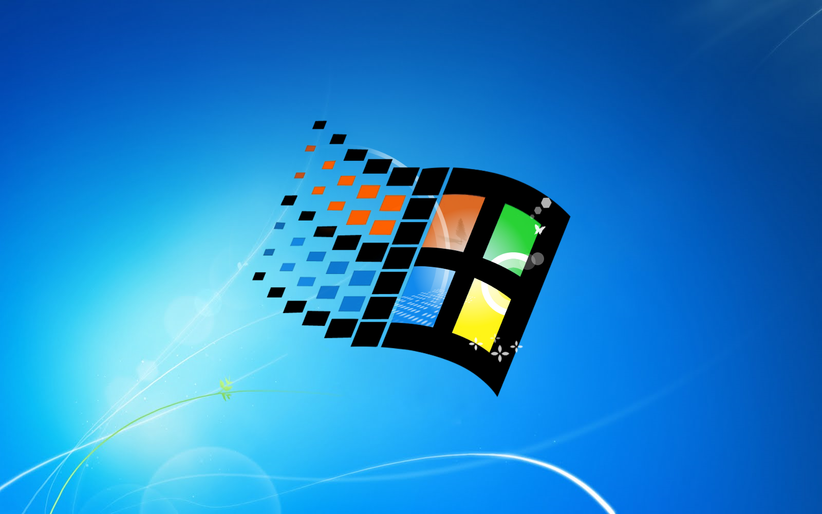 Windows Flag Puter Wallpaper Desktop Background