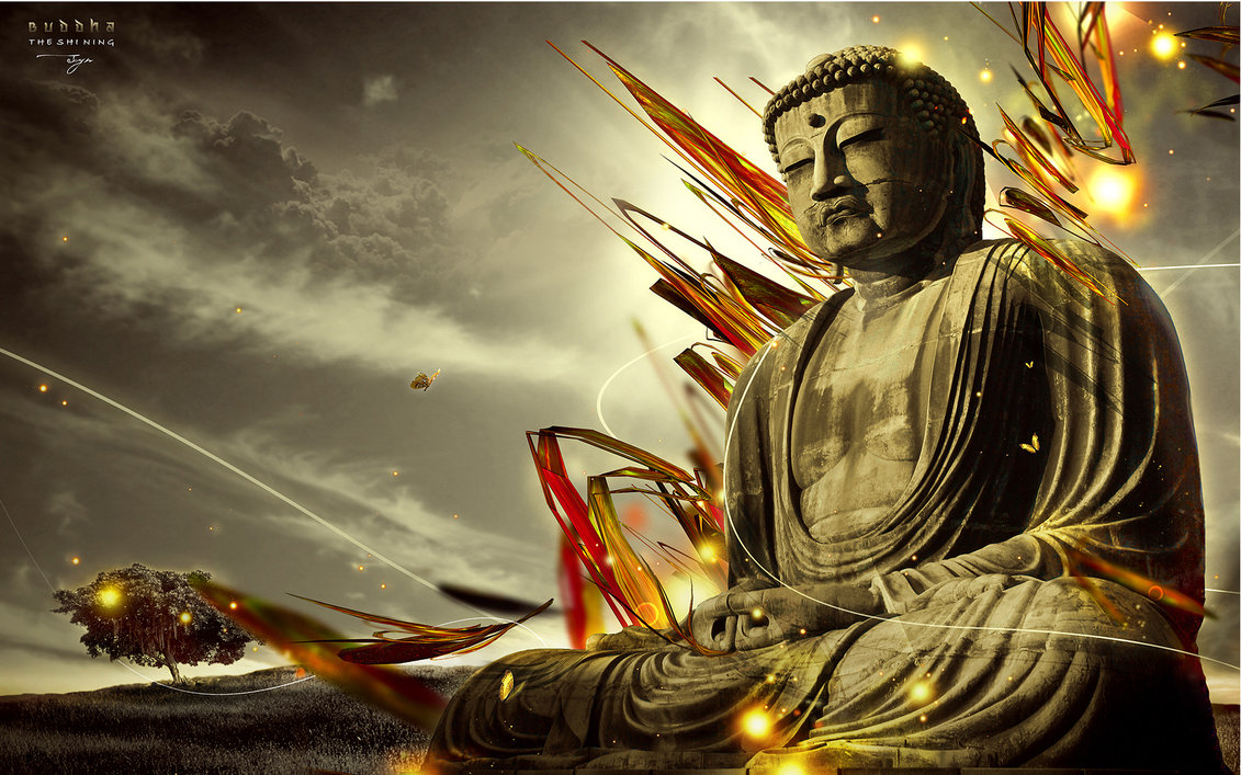 Buddhist Wallpaper Art HD Background