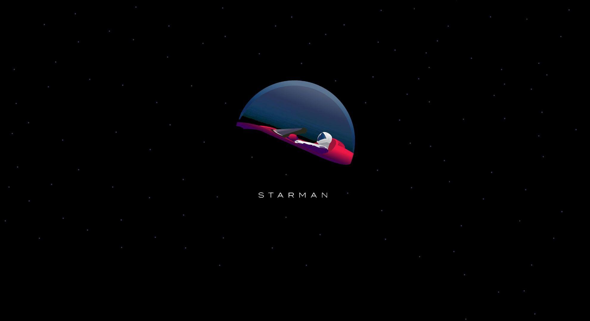 Starman Black Elon Musk 1080p Wallpaper HDwallpaper Desktop