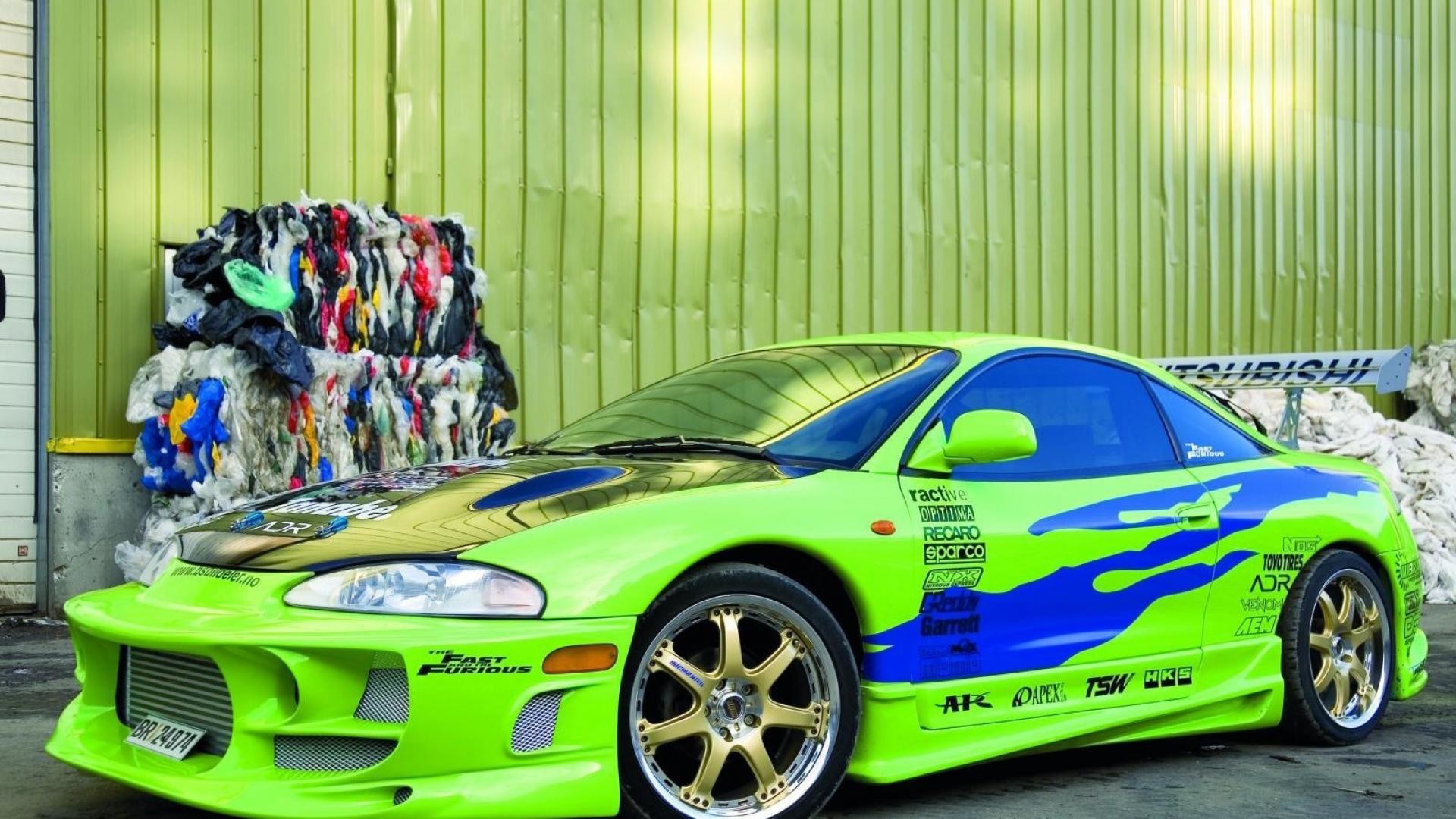 Lime Green Mitsubishi Eclipse from The Fast and the Furious