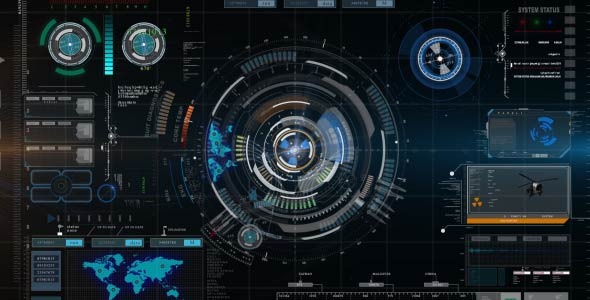 Futuristic Hud Element With Background Motion Graphics Videohive