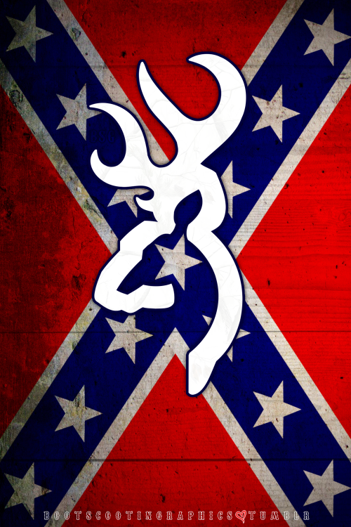 Camo Browning Rebel Flag iPhone Wallpaper