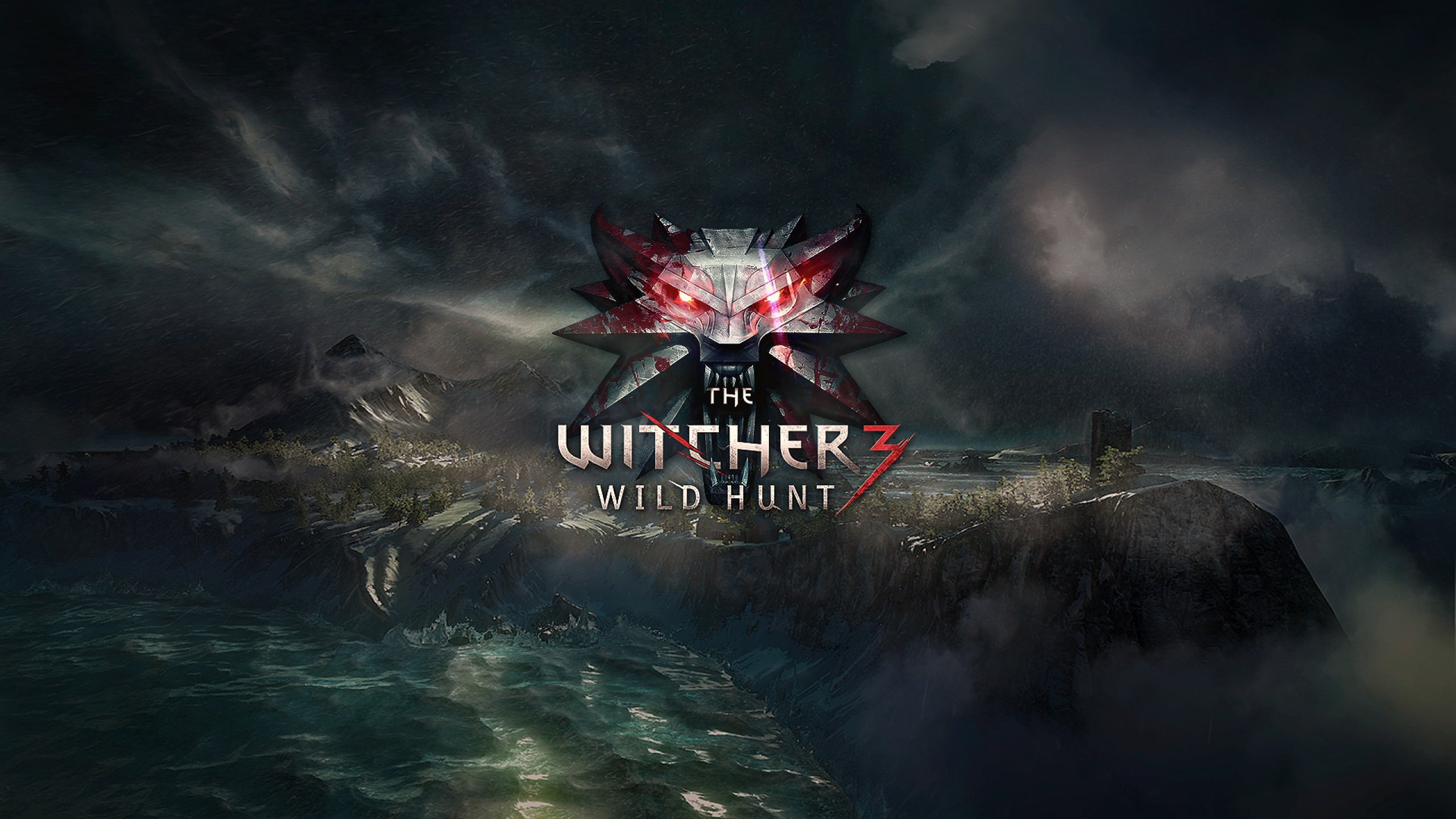 witcher logo wallpapers image 2560x1440 2560x1440