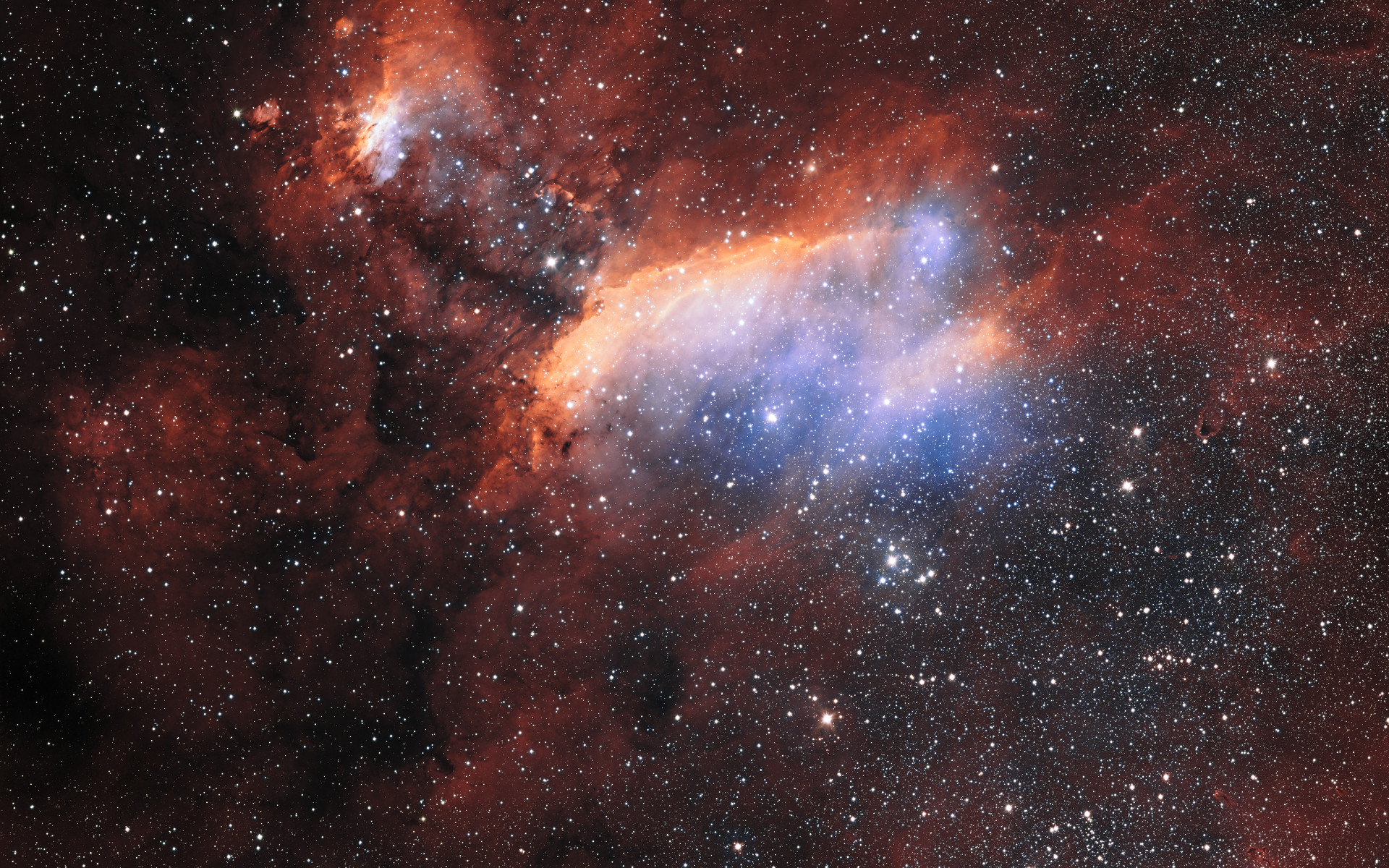The Prawn Nebula from ESOs VST wide crop ESO