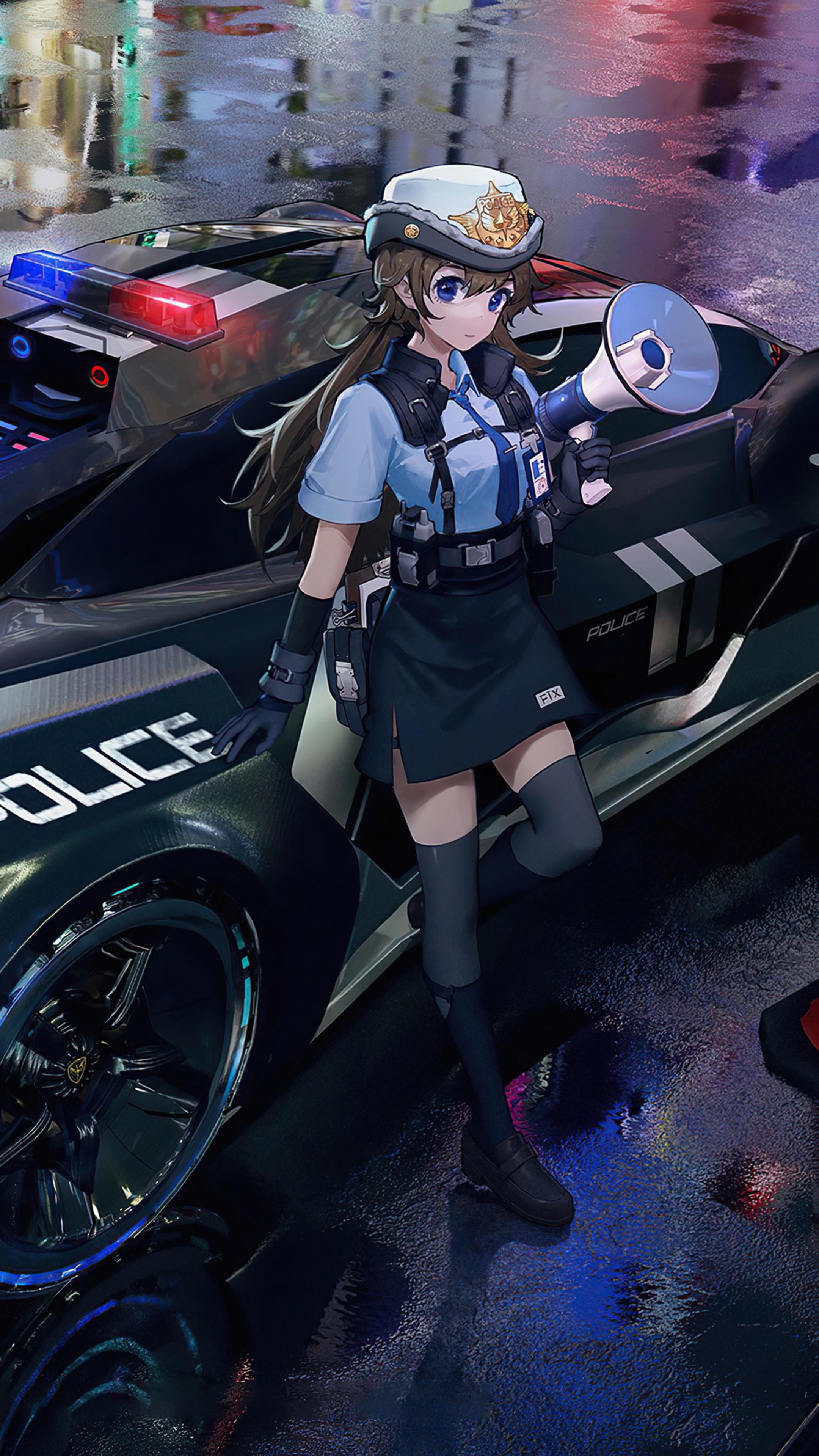 Anime Girl Police Artist Artwork Digital Art