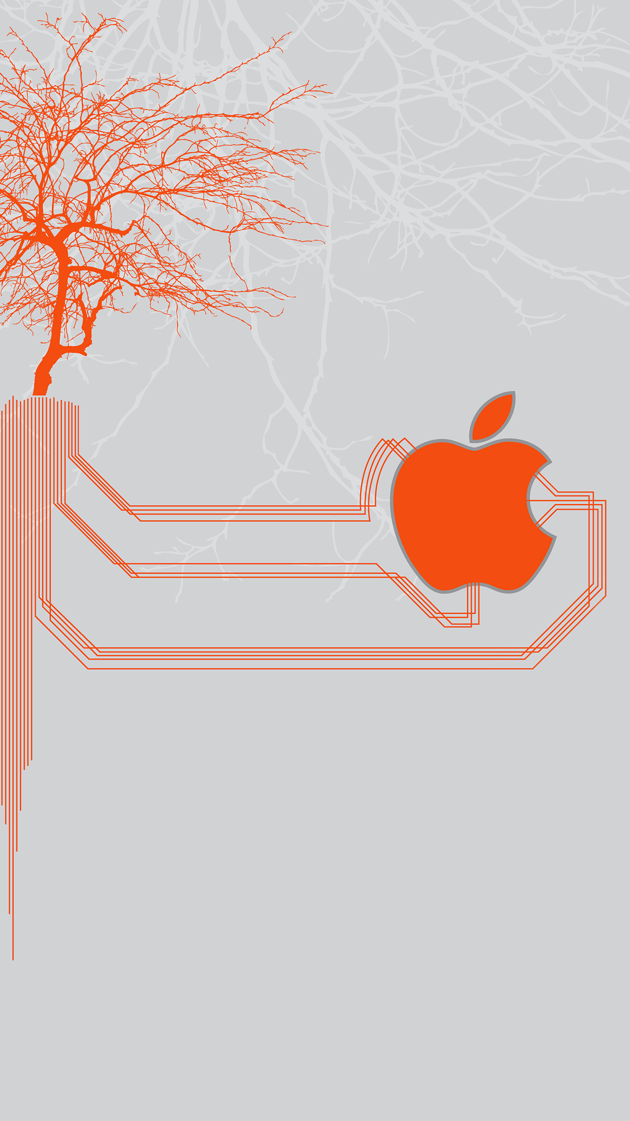 Apple Gray Wallpaper For iPhone Pro Max X