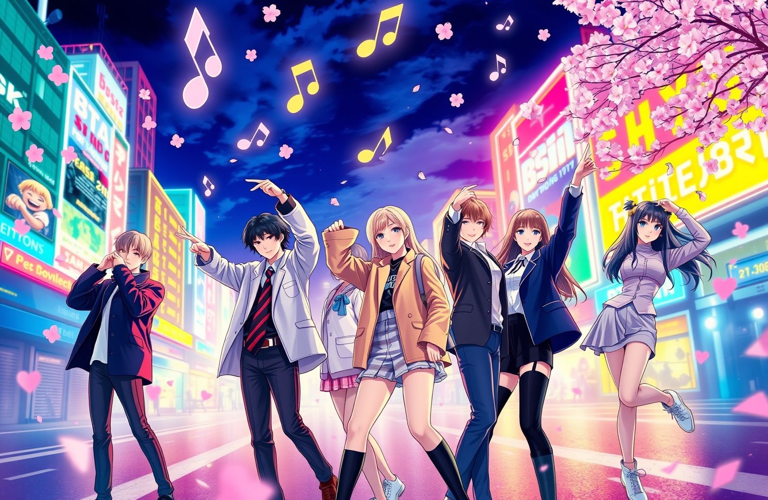 Bts And Blackpink Anime Wallpaper