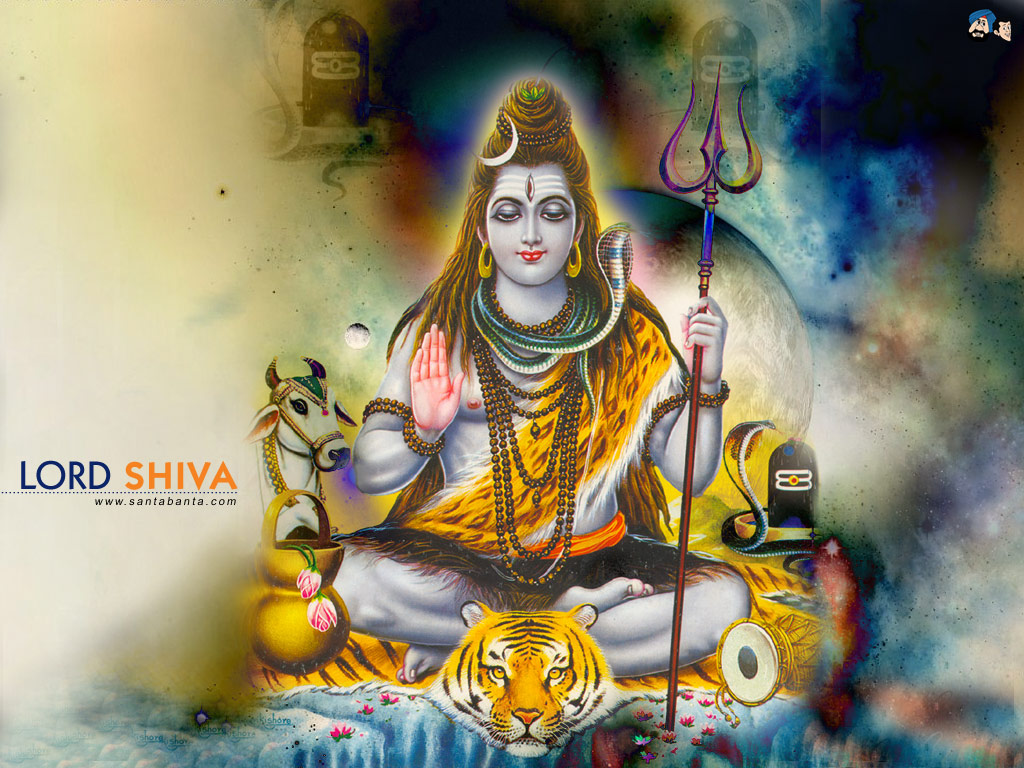 Lord Shiva Watching His Song Ganesh Prayers